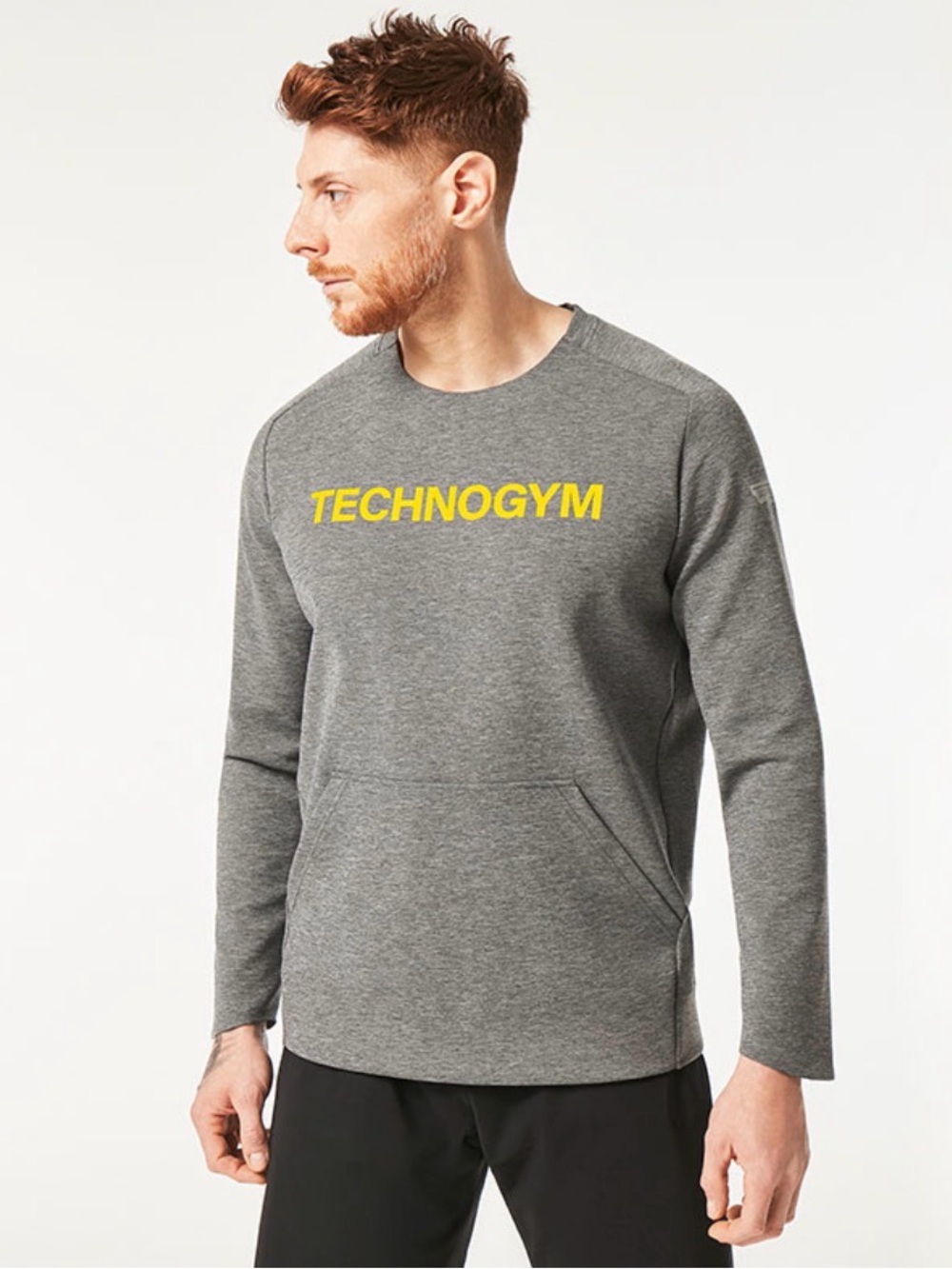 Technogym Men's Round Neck Fleece Size XXL Gray